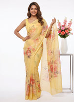 Load image into Gallery viewer, Siri Collections Premium Digital Print Chiffon Sarees with Blouse
