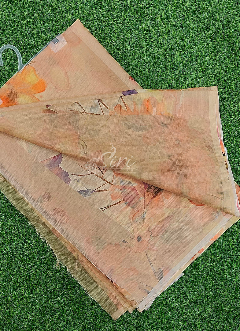 Digital Print Nara Chiffon Saree with Blouse