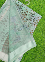Load image into Gallery viewer, Lovely Digital Print Shimmer Chiffon Saree
