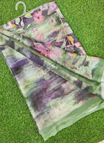 Load image into Gallery viewer, Beautiful Digital Print Chiffon Saree
