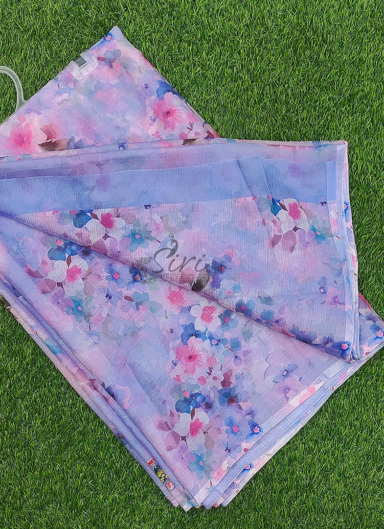 Beautiful Digital Print Nara Chiffon Saree with Blouse