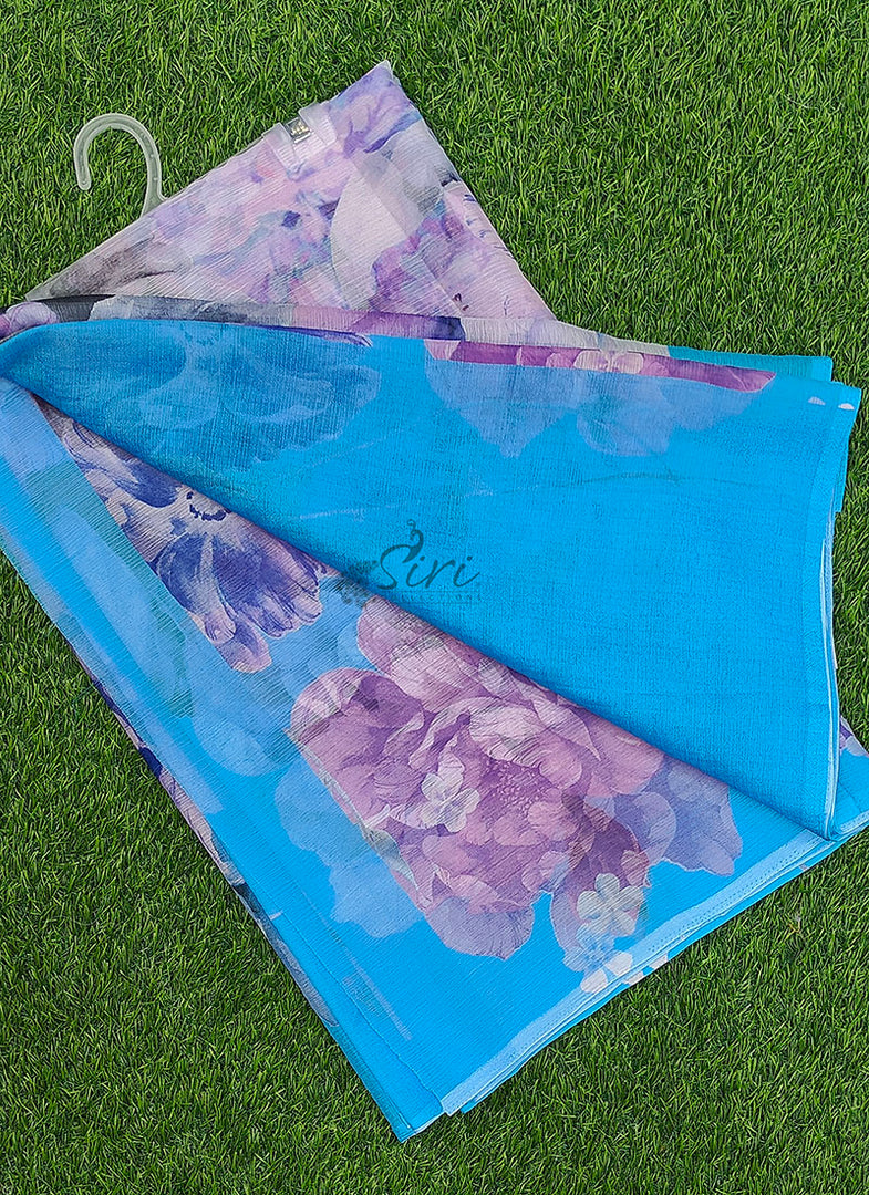 Beautiful Digital Print Nara Chiffon Saree with Blouse