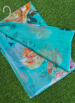 Load image into Gallery viewer, Beautiful Digital Print Nara Chiffon Saree with Blouse
