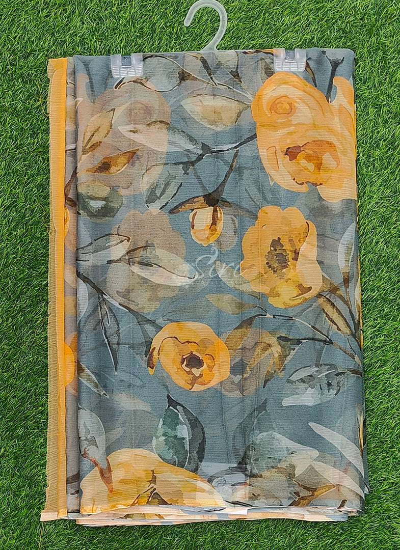 Beautiful Digital Print Nara Chiffon Saree with Blouse