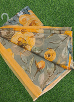 Load image into Gallery viewer, Beautiful Digital Print Nara Chiffon Saree with Blouse
