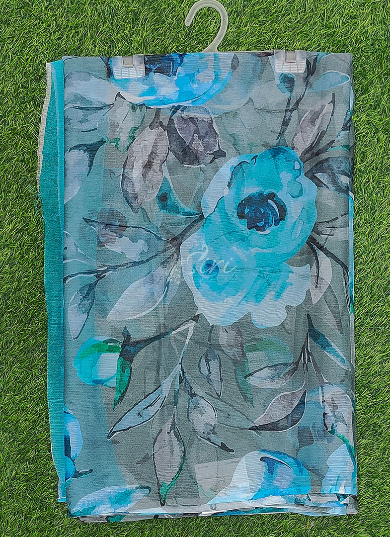 Beautiful Digital Print Nara Chiffon Saree with Blouse