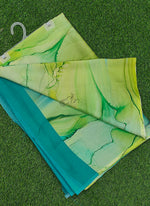 Load image into Gallery viewer, Beautiful Digital Print Nara Chiffon Saree with Blouse
