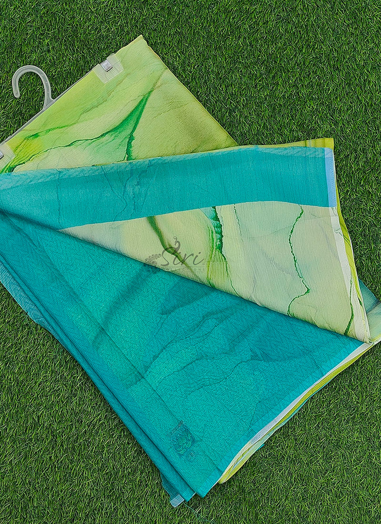 Beautiful Digital Print Nara Chiffon Saree with Blouse