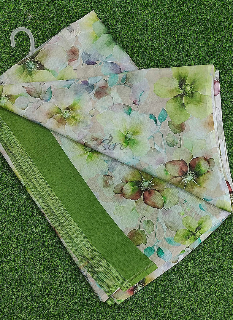 Beautiful Digital Print Nara Chiffon Saree with Blouse