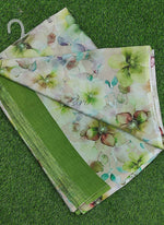 Load image into Gallery viewer, Beautiful Digital Print Nara Chiffon Saree with Blouse
