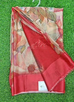 Load image into Gallery viewer, Lovely Premium Digital Print Chiffon Saree in Satin Finish Border