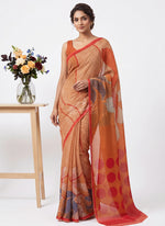 Load image into Gallery viewer, Siri Collections Premium Digital Print Chiffon Sarees with Blouse