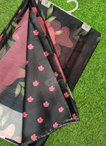 Load image into Gallery viewer, Lovely Premium Digital Print Chiffon Saree in Satin Finish Border