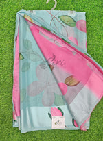 Load image into Gallery viewer, Lovely Premium Digital Print Chiffon Saree in Satin Finish Border