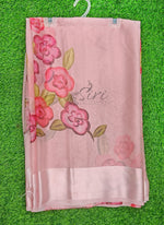 Load image into Gallery viewer, Lovely Premium Digital Print Chiffon Saree in Satin Finish Border