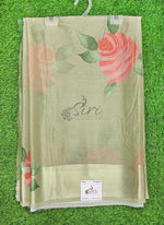 Load image into Gallery viewer, Lovely Premium Digital Print Chiffon Saree in Satin Finish Border