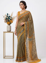 Load image into Gallery viewer, Siri Collections Premium Digital Print Chiffon Sarees with Blouse