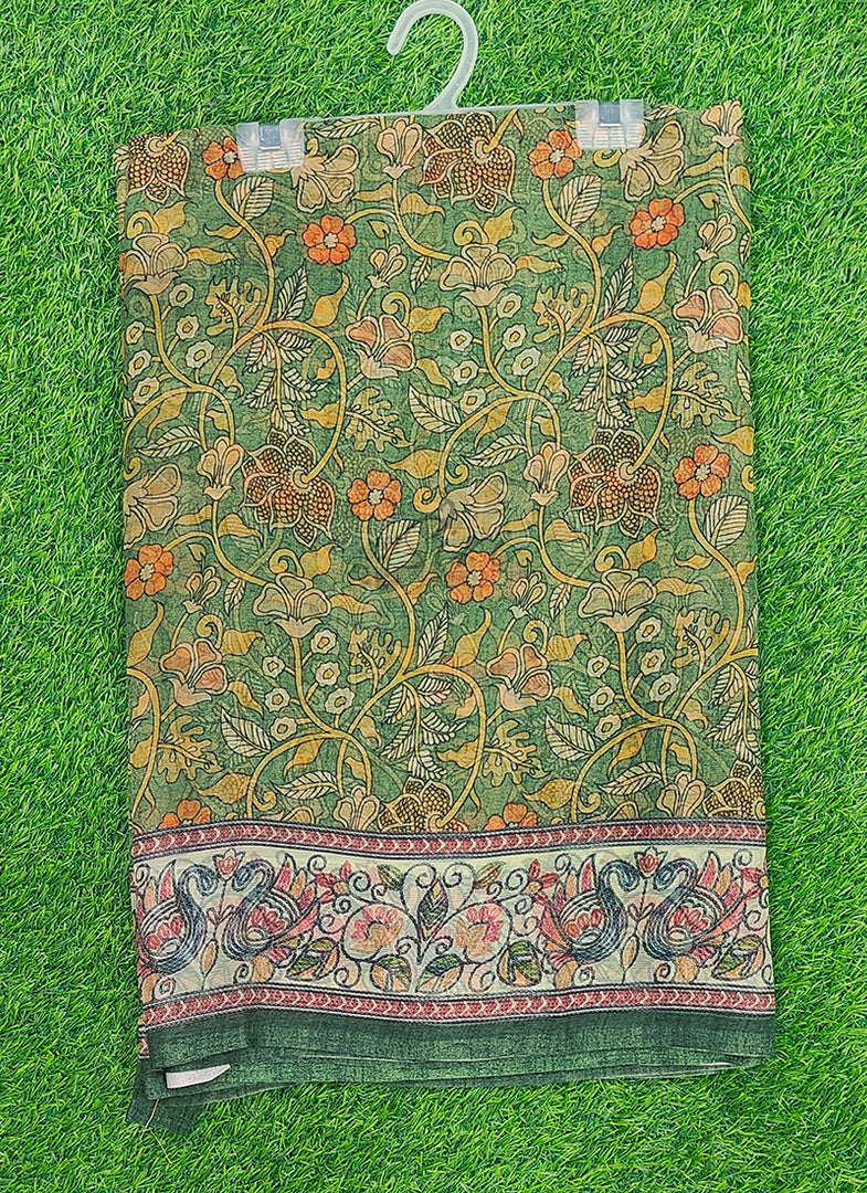 Siri Collections Premium Digital Print Chiffon Sarees with Blouse
