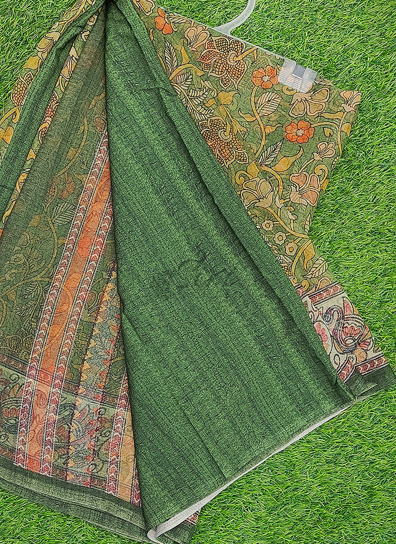 Siri Collections Premium Digital Print Chiffon Sarees with Blouse