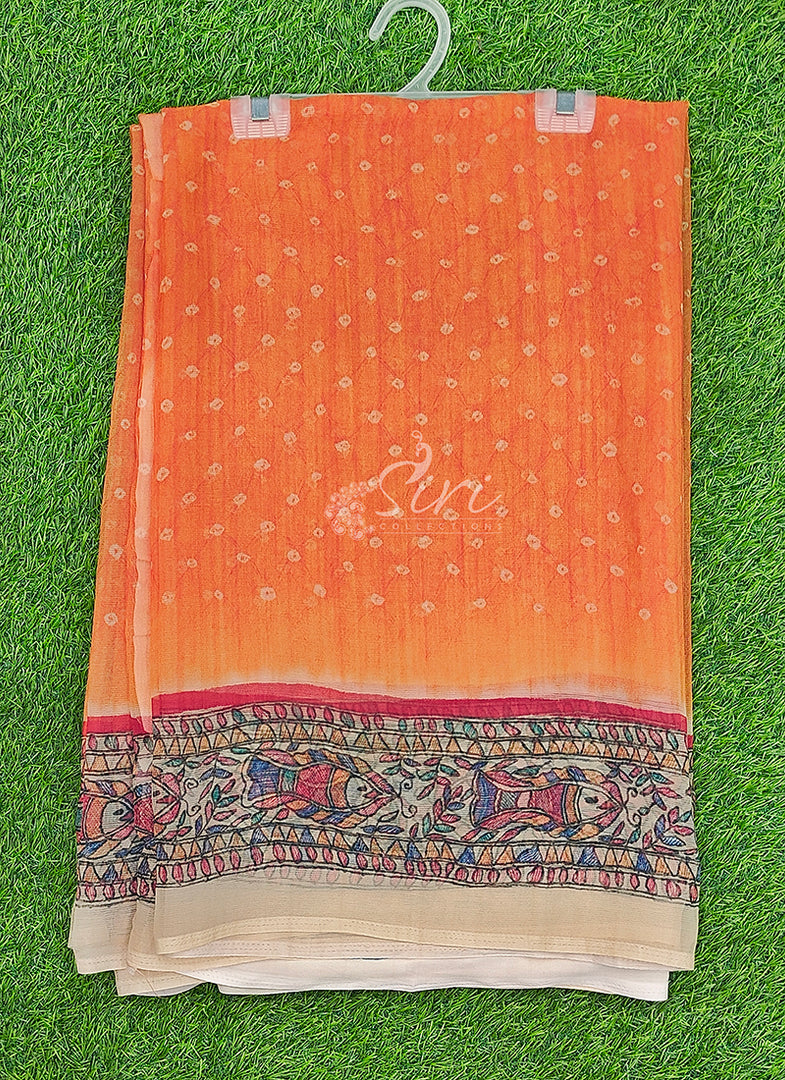 Siri Collections Premium Digital Print Chiffon Sarees with Blouse