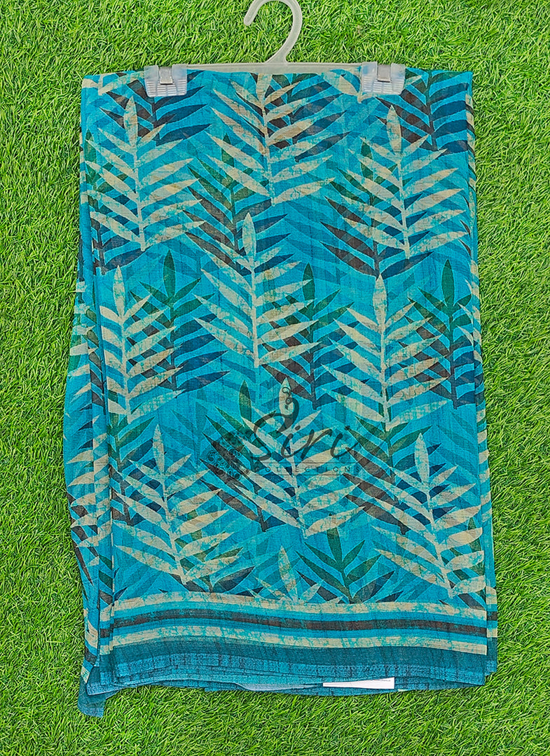 Siri Collections Premium Digital Print Chiffon Sarees with Blouse