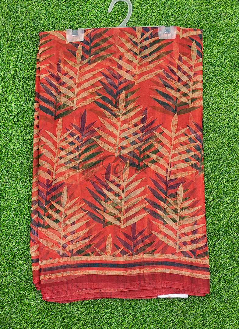 Siri Collections Premium Digital Print Chiffon Sarees with Blouse