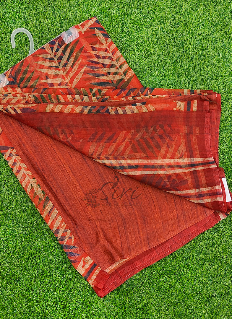 Siri Collections Premium Digital Print Chiffon Sarees with Blouse