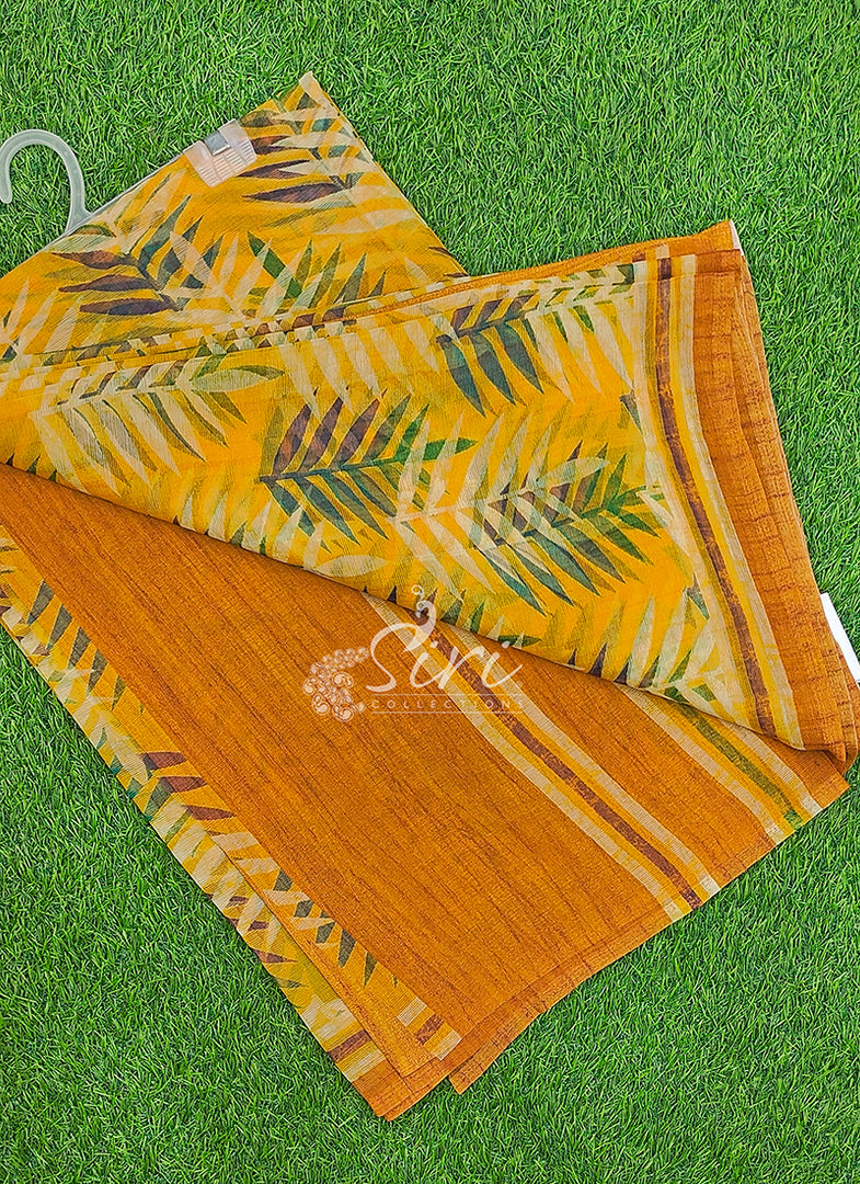 Siri Collections Premium Digital Print Chiffon Sarees with Blouse
