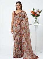 Load image into Gallery viewer, Siri Collections Premium Digital Print Chiffon Sarees with Blouse