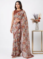 Load image into Gallery viewer, Siri Collections Premium Digital Print Chiffon Sarees with Blouse