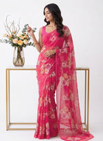 Load image into Gallery viewer, Siri Collections Premium Digital Print Chiffon Sarees with Blouse