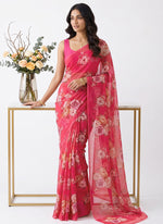 Load image into Gallery viewer, Siri Collections Premium Digital Print Chiffon Sarees with Blouse