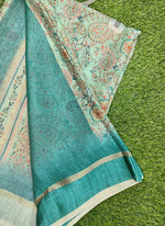 Load image into Gallery viewer, Beautiful Digital Print Chiffon Saree in Satin Borders