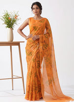 Load image into Gallery viewer, Siri Collections Premium Digital Print Chiffon Sarees with Blouse