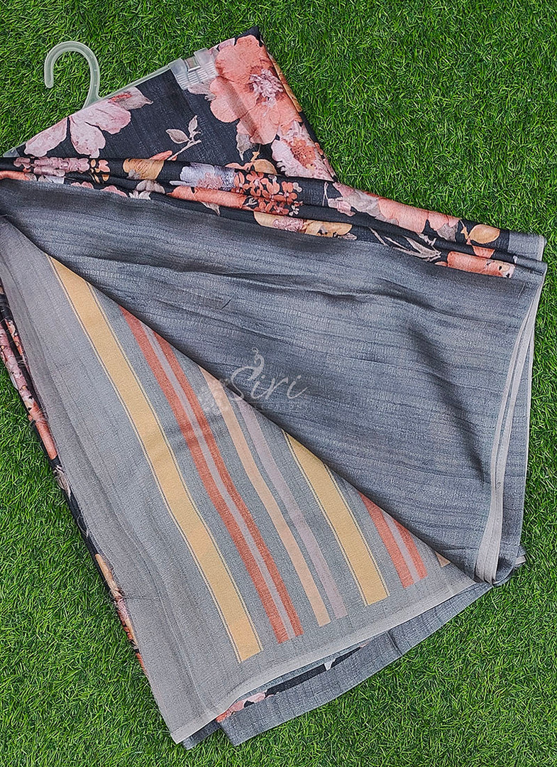 Latest Digital Print Satin Crepe Silk Saree