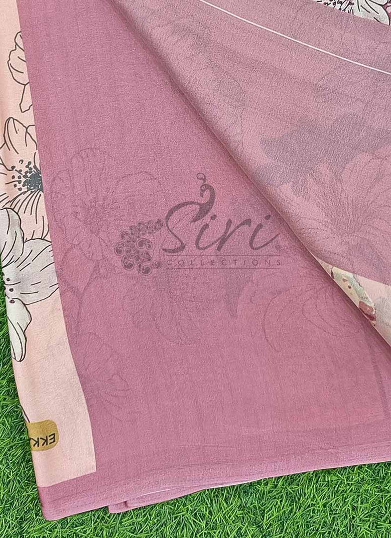 Latest Digital Print Satin Crepe Silk Saree