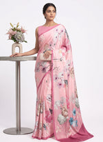 Load image into Gallery viewer, Latest Digital Print Satin Crepe Silk Saree
