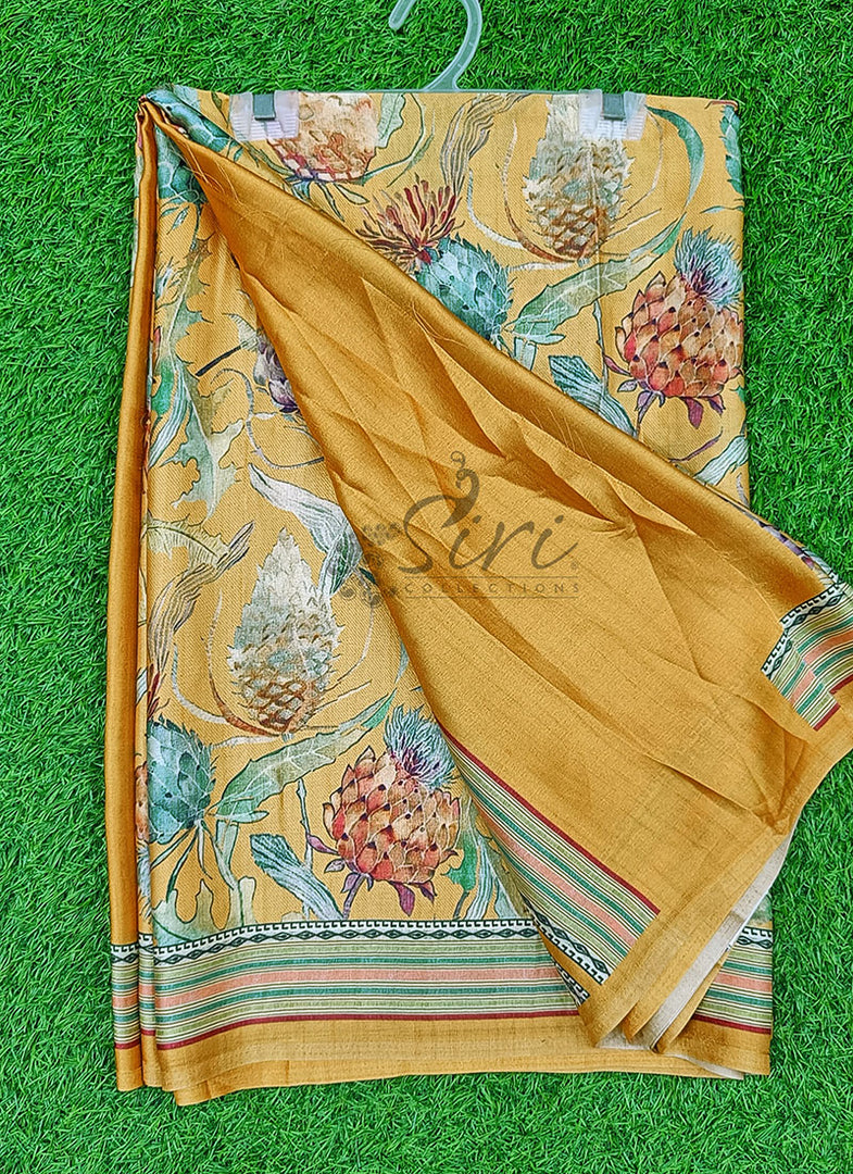 Digital Print Satin Crepe Silk Saree