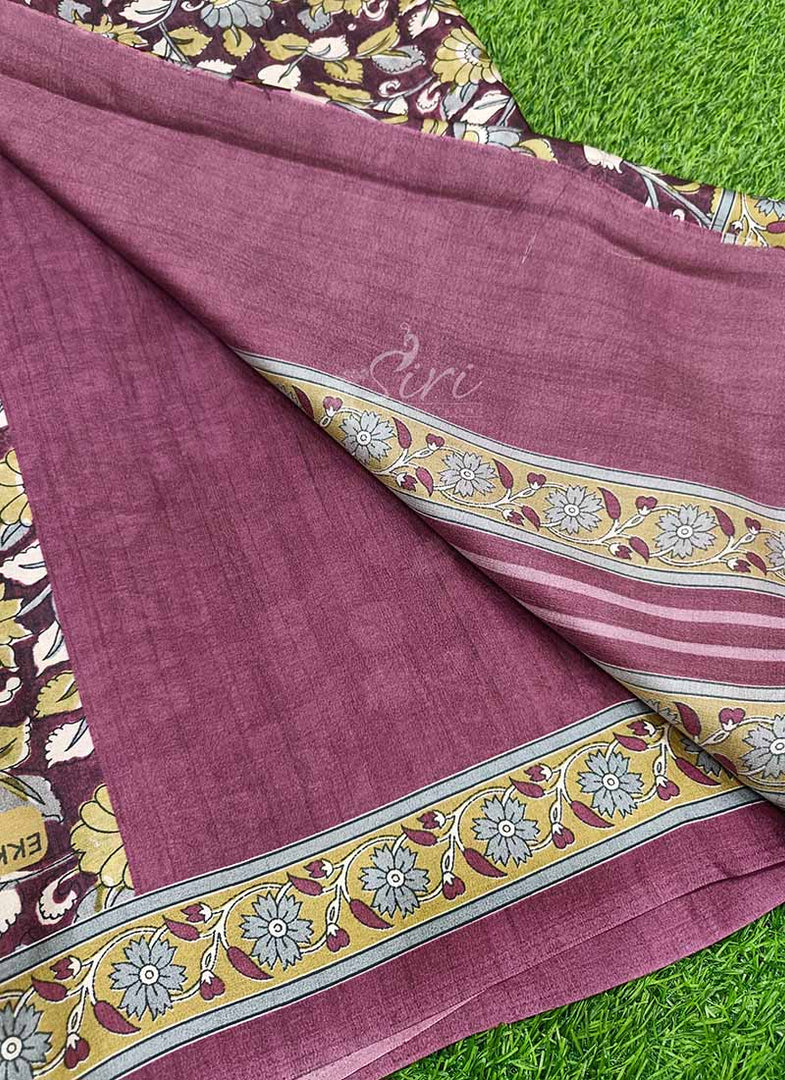 Digital Print Satin Crepe Silk Saree