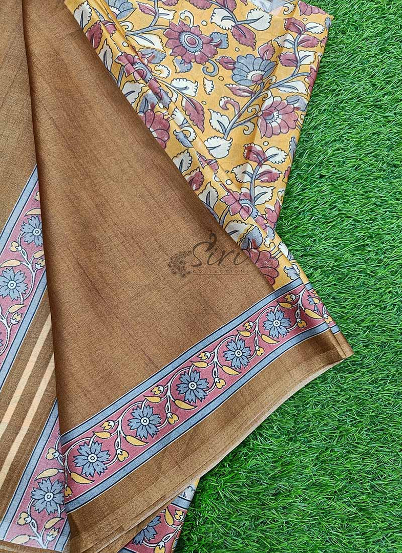 Digital Print Satin Crepe Silk Saree