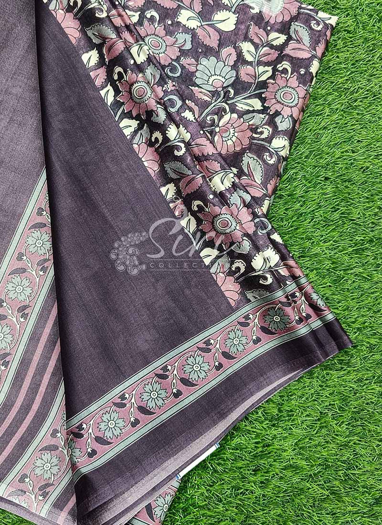 Digital Print Satin Crepe Silk Saree