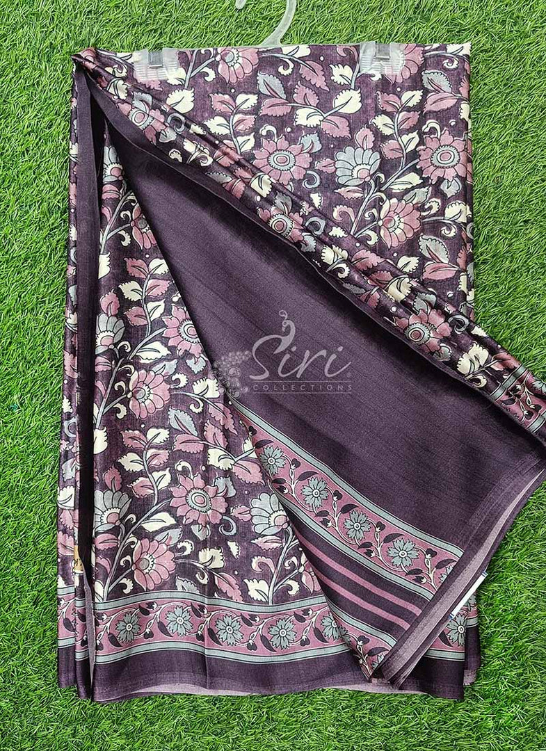 Digital Print Satin Crepe Silk Saree