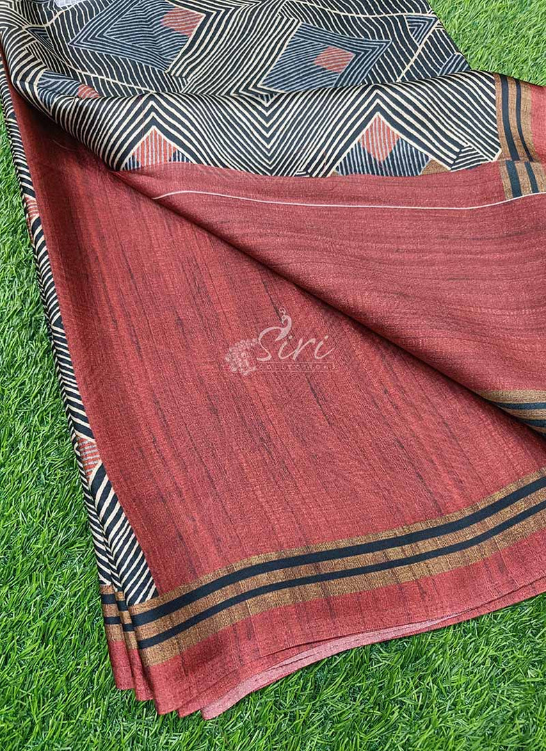 Lovely Digital Print Satin Crepe Silk Saree