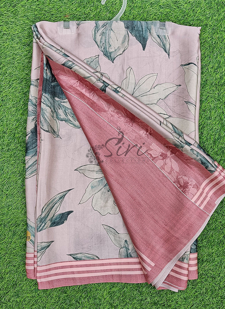 Latest Digital Print Satin Crepe Silk Saree