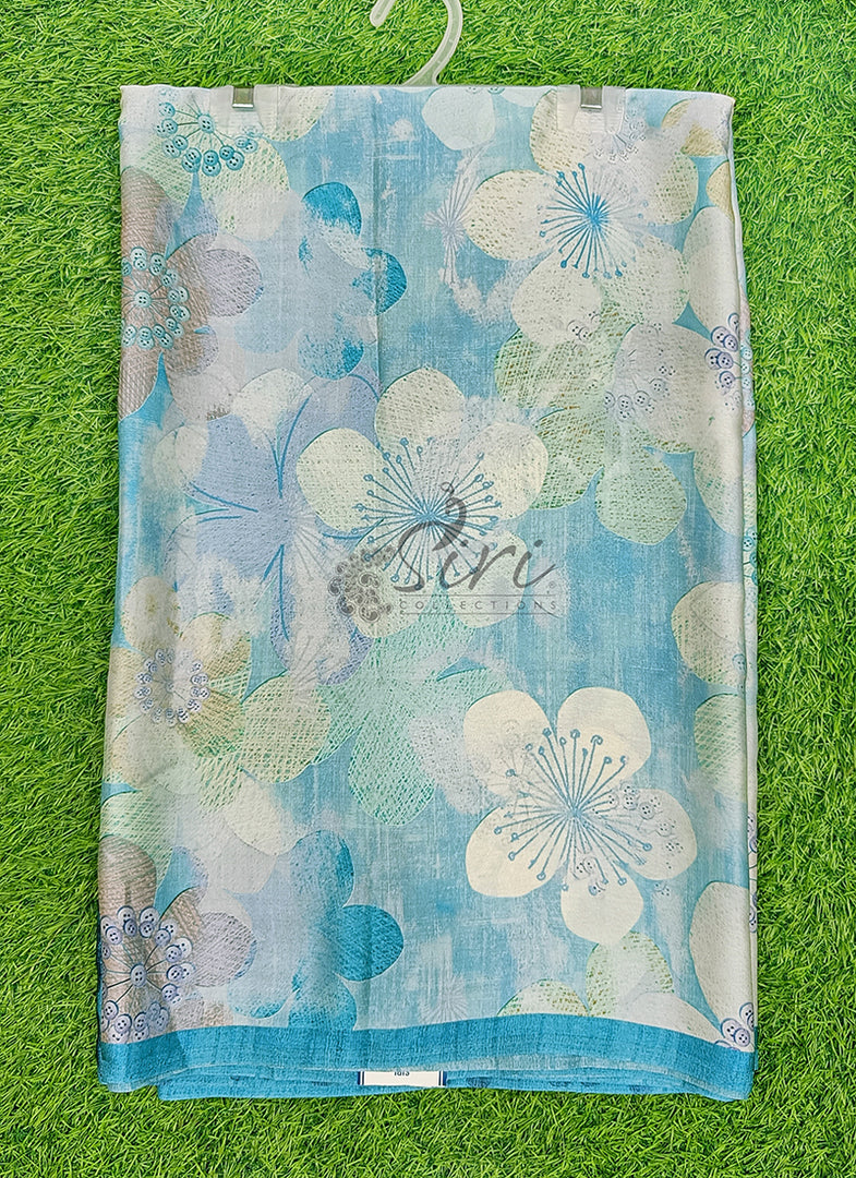 Latest Digital Print Satin Crepe Silk Saree