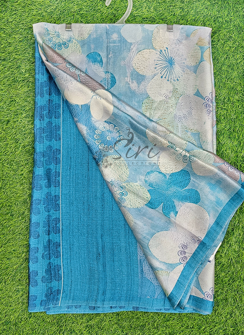 Latest Digital Print Satin Crepe Silk Saree