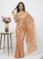 Load image into Gallery viewer, Latest Digital Print Satin Crepe Silk Saree