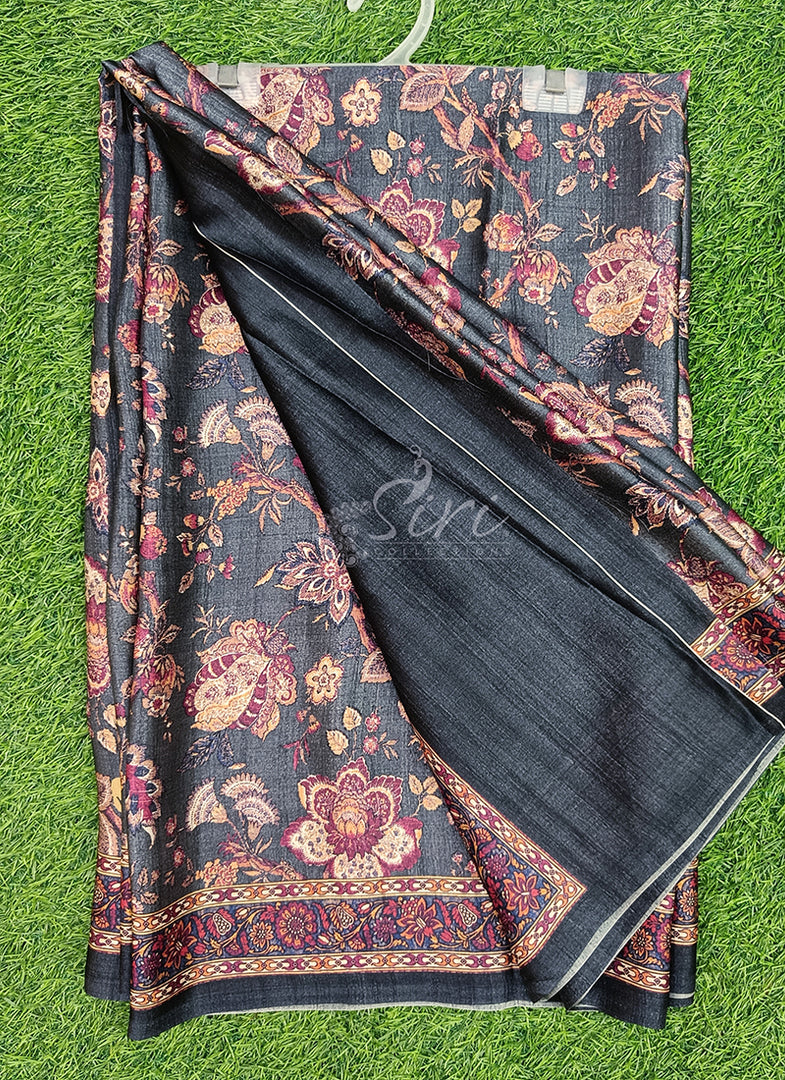 Latest Digital Print Satin Crepe Silk Saree