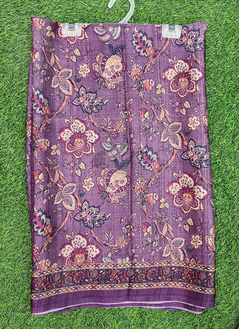 Latest Digital Print Satin Crepe Silk Saree