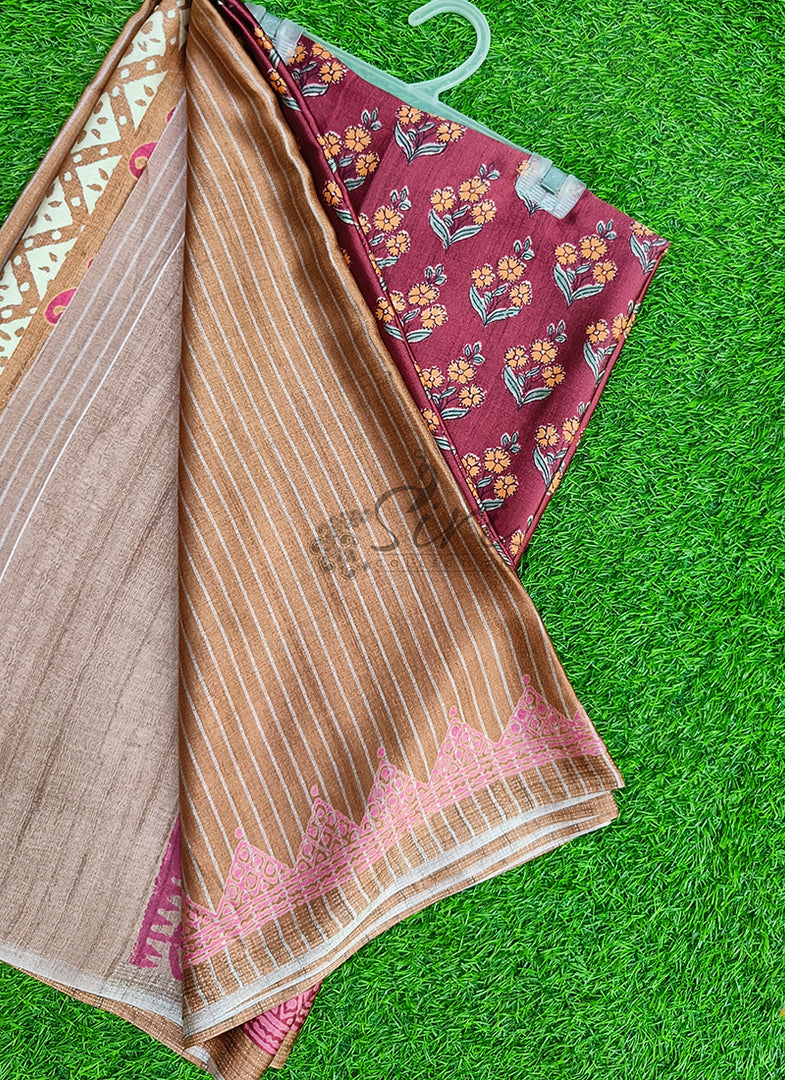 Latest Digital Print Satin Crepe Silk Saree